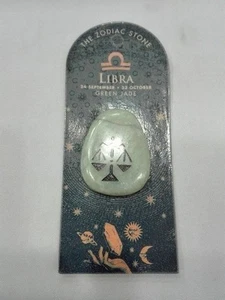 Ciondolo Pendente Libra Bilancia Green Jade Giada Verde The Zodiac Stone #1 - Picture 1 of 1