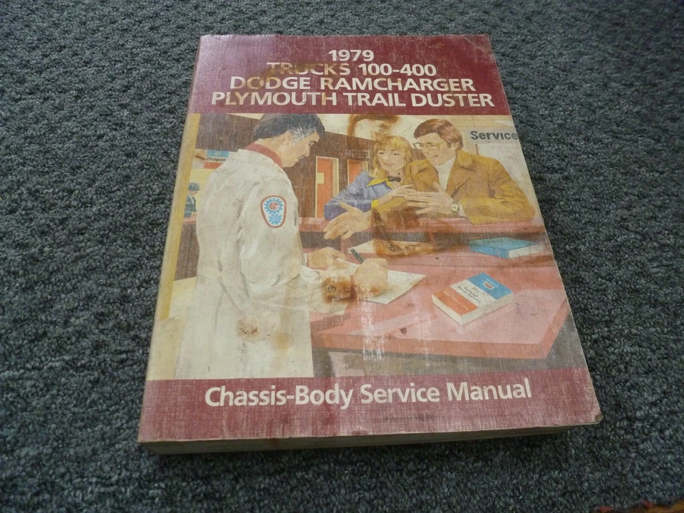 Dodge D100 AD100 1975 PD100 D150 D200 camioneta chasis y carrocería manual de reparación de servicio Foto 1 de 1