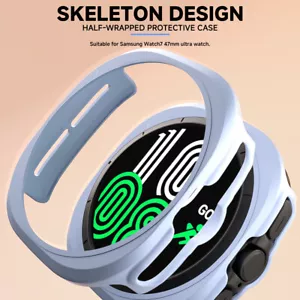 For Galaxy Watch Ultra PC Cover Shell Shockproof TPU Bumper Protective Case - Picture 1 of 20