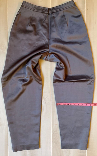 Burberrys pantalone abito grigio misto lana taglia 10P donna