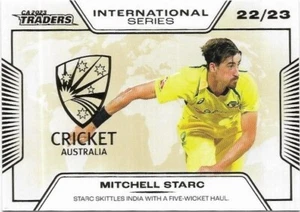 2023 / 24 Cricket Traders International Album card (ISA17) Mitchell STARC 50/50 - Picture 1 of 1