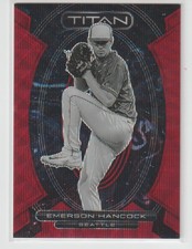 EMERSON HANCOCK 2023 PANINI CHRONICLES TITAN RED WAVE PRIZM #/199.