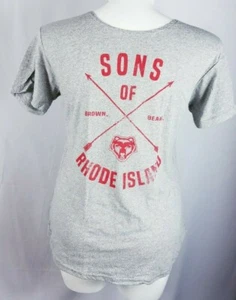 NCAA RI Brown Bears Men's Size M Recycled Short Sleeve Gray T Shirt Alma Mater - Picture 1 of 4