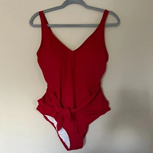 LOFT Beach One Piece Swim Suit 16 Plus Red New with Tags - Picture 1 of 4