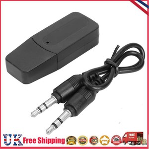 3.5mm AUX USB Wireless Stereo Audio Receiver Car A2DP Bluetooth Dongle Adapter *