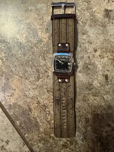 Fossil Men's wide brown Leather band.Analog,water-resistant dress watch. - Picture 1 of 9