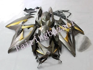Kit de carenado por inyección ABS 2008-2010 GSXR600 GSXR750 gris dorado - Imagen 1 de 13
