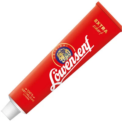 Löwensenf Extra Senf extra scharf 200ml Tube - Bild 1 von 4