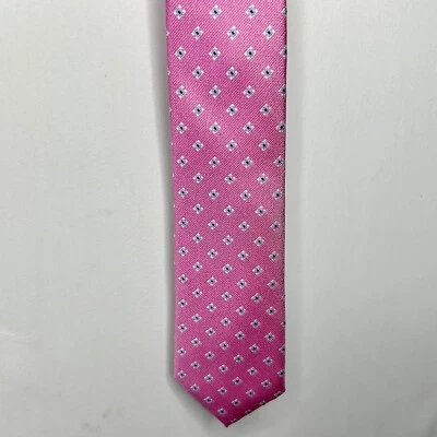 Corbata para hombre Nautica 3” rosa púrpura blanco diamantes Foto 1 de 4