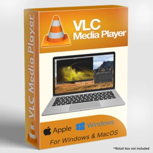 VLC Media Player for Windows & MacOS | Play Any Video File | USB or DVD - Picture 1 of 13
