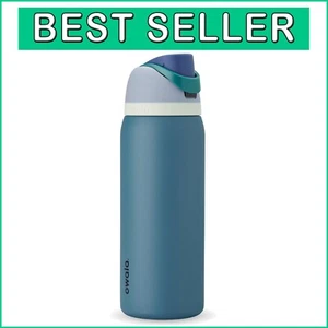 40oz Denim Insulated Stainless Steel Water Bottle with FreeSip Straw & Lid - Picture 1 of 9