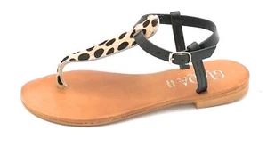 Giada 6629 Sandalia Chanclas Cinturón Piel Nero-Leopardo W - Imagen 1 de 3