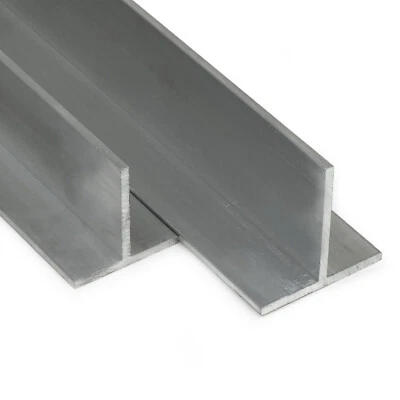 Aluminium T-Profil 80x80x4mm Länge wählbar Alu AlMgSi05 F22 Schiene T Winkel - Bild 1 von 3