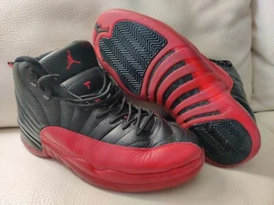 Nike Air Jordan 12 Retro Flu Game size 10 shoes OG XII Black Red bred 130690–002 - Picture 1 of 15