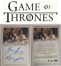 2023 Game of Thrones, Arts & Images, Nonso Anozie and Roxanne (Dual) (Very Limit
