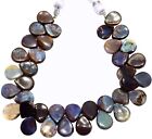 Australian Boulder Fire Opal Pear Beads for Jewelry Making 10x8mm Size 7" Strand