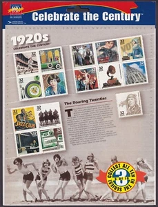 Scott #3184 32¢ 1920s Celebrate the Century Sheet of 15 Stamps - Sealed - Picture 1 of 3