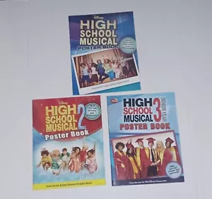 High School Musical 1 2 3 Poster Books by Disney New Lot - Picture 1 of 2
