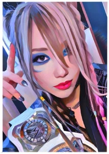 KAIRI SANE * Custom ACEO *  Novelty * WRESTLERS * Art Card * ATC - Picture 1 of 2