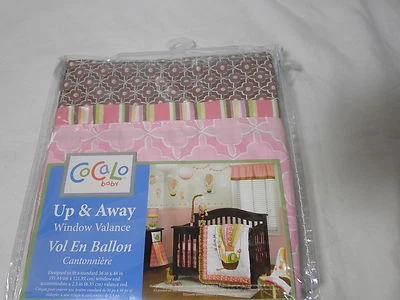 Nueva cenefa de ventana Cocalo Up & Away Collection 53x15 ~ rosa y marrón nueva en paquete Foto 1 de 4