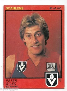 1982 Scanlens (85) Peter GILES Melbourne - Picture 1 of 1