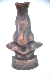 Ancien porte lunette, le nez de DALI, en bronze, déco vintage opticien - Picture 1 of 6