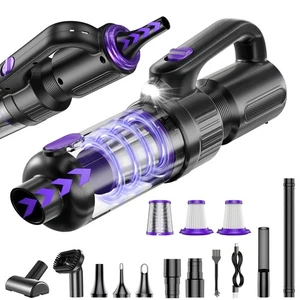 SWMRDN Aspirapolvere per Auto Portatile Senza Fili, 20000Pa Mini Aspirapolvere Spolverino ad Aria, - Foto 1 di 9
