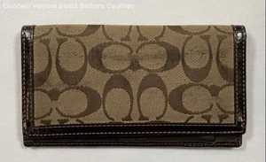 Coach Brown Monogram Wallet - Picture 1 of 6