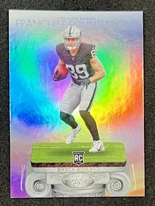 2024 Panini Certified Franchise Foundations Rookie Card Brock Bowers LV Raiders - Picture 1 of 2