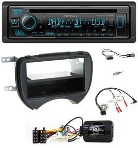 Kenwood Bluetooth DAB CD Lenkrad USB Autoradio für Nissan Micra 10-13 schwarz - Bild 1 von 10
