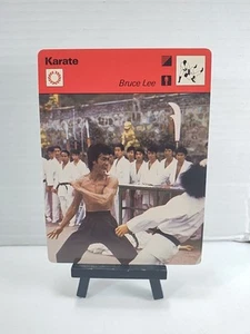 1977-79 Sportscaster Olympic Card - Karate BRUCE LEE - Printed In Japan Vintage - Picture 1 of 10
