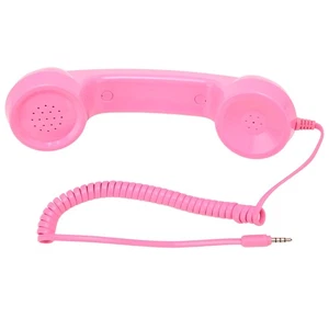 Retro 3.5mm Teléfono Auricular Teléfono Celular Receptor Micrófono Altavoz para Teléfonos Móviles - Imagen 1 de 12