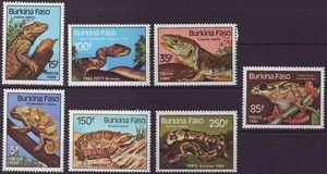 F-EX3386 BURKINA FASO SET COMPLETO MNH 1985 LUCERTOLA LAGARTOS SERPIENTES SNIKE. - Foto 1 di 2