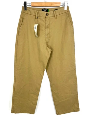 Pantalones chinos de fin de semana DOCKERS para mujer talla 30R tobillo recto alto caqui nuevos con etiquetas Foto 1 de 4