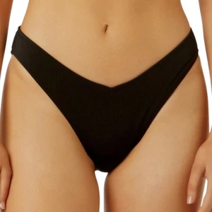 Traje de baño de bikini hipster Salt + Cove Juniors con frente en V parte inferior negro talla S - Imagen 1 de 1