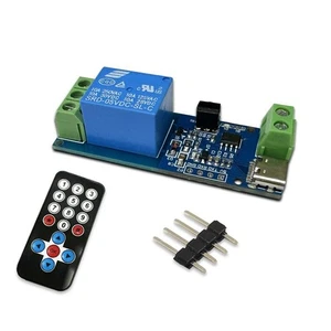 Infrared Remote Control Single Relay Module Self-Locking Tapping9128 - Foto 1 di 10