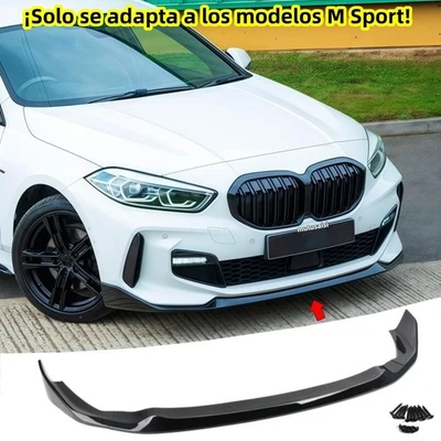 Para BMW 1 F40 M Sport M135i 2019-2024 Kit de separador de labios delanteros - Imagen 1 de 4