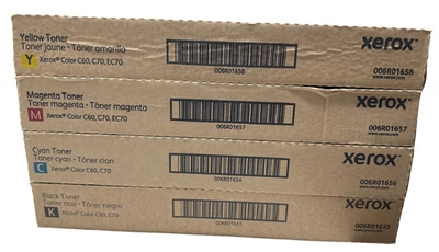 Genuine Xerox Toner Cartridge 006R01655, 006R01656, 006R01657, 006R01658 C60 C70