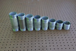 STAINLESS STEEL SS 316 KIT 2" BARREL PIPE NIPPLE L40 THREADED SET OF 8 - Picture 1 of 5