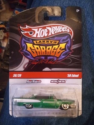 Hot Wheels Larry's Garage '58 Edsel Metallic Green  Real Riders 38/39 2010 - Image 1 of 4