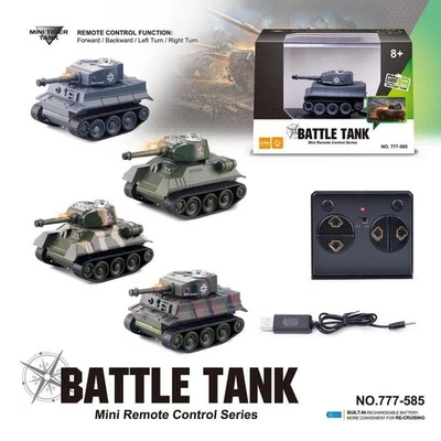 Mini RC-Tank Toy Remote Control Tank Kid Toy Birthday Gift - Image 1 of 4