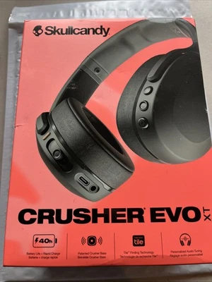 Skullcandy Crusher Evo XT Sensory Bass Headphones With Personel Sound True Black - Image 1 of 2