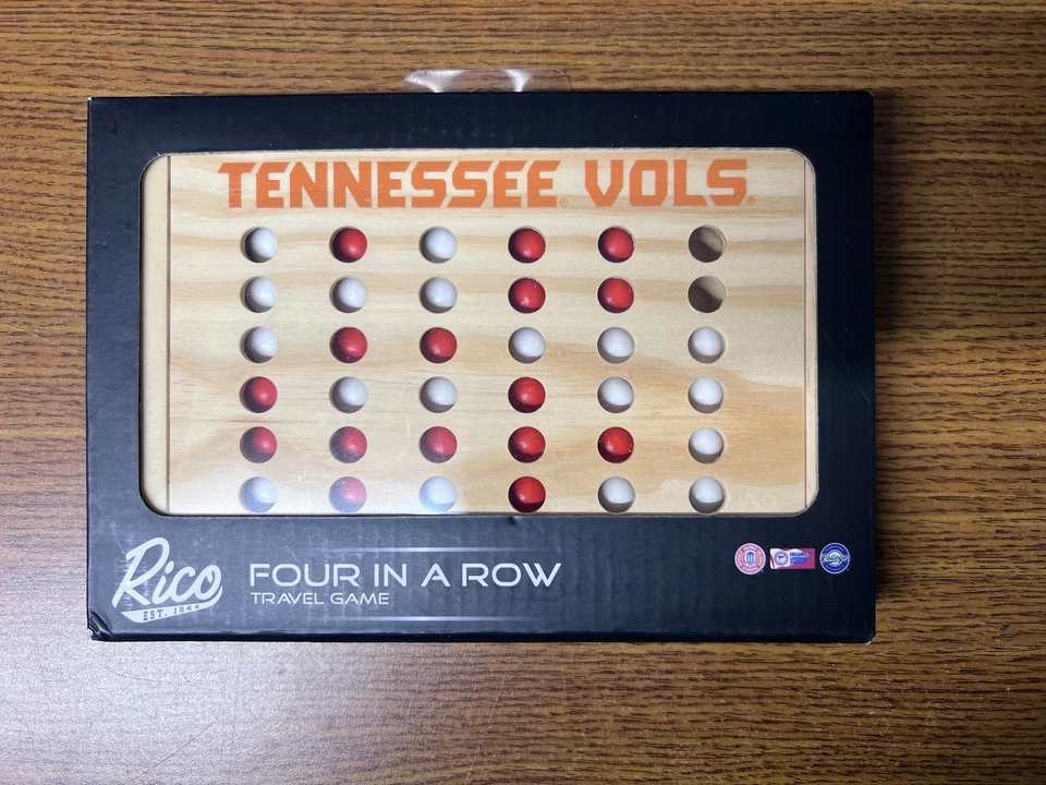 Tennessee Vols Four in a Row Juego de Viaje Rico Industries NCAA Foto 1 de 1