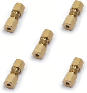 1/8" Messing Klemmverschraubung Rohrverschraubung Außendurchmesser 1/8" x 1/8" 5 Stück - Bild 1 von 1