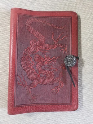 Oberon Leather Journal Cover Red Year of  the Dragon  - Image 1 of 3