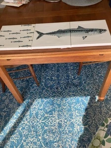 IKEA Wall Canvas 3 Piece Nautical Picture Print Canvas PJATTERYD Fish Art Work - Picture 1 of 4