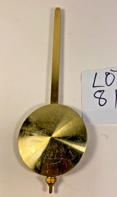 Vintage Clock Pendulum Metal Rod 8 1/4'' Adjustable 2 5/8'' Bob 1ozs Lot #81 - Image 1 of 4