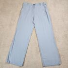 H&M Pants Women Size 14 Linen Viscose Blend Blue