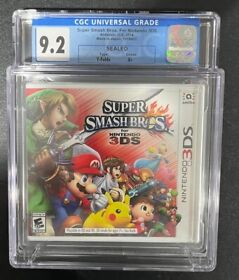 SEALED NEW CGC Graded 9.2 A+ Super Smash Bros - Nintendo 3DS