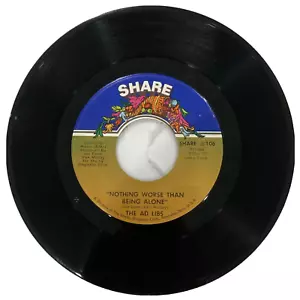 THE AD LIBS - "NOTHING WORSE THAN BEING ALONE" - Classic Northern Soul Dancer - Picture 1 of 5